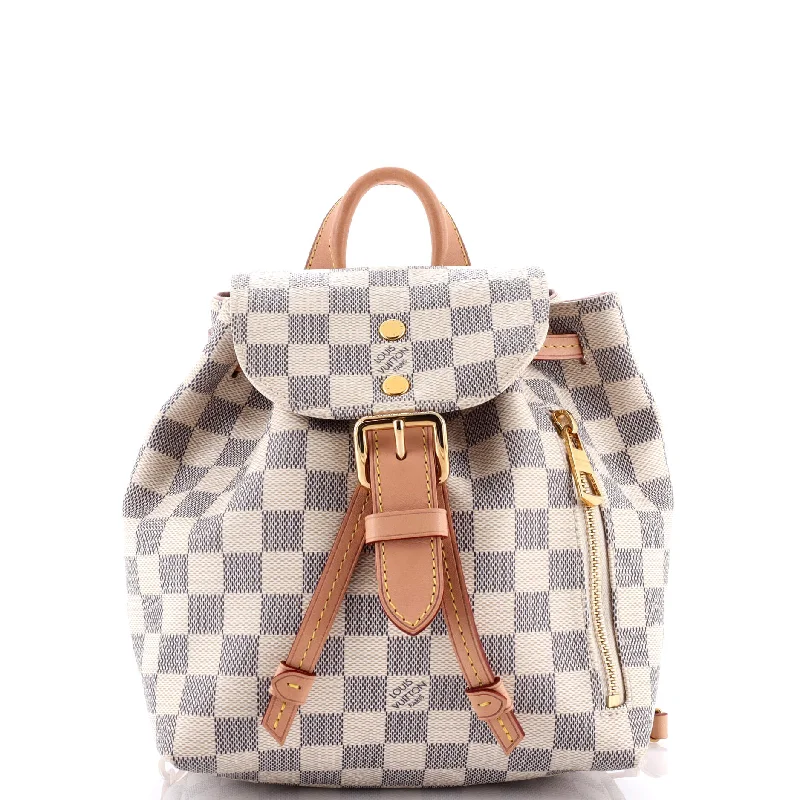 Prada handbags with a beaded trim for a touch of glamour and eleganceSperone Backpack Damier BB