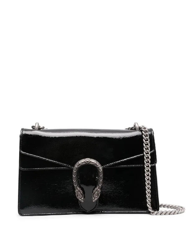 Ladies Gucci Dionysus bags with a chain - link shoulder strapGucci Women Dionysus Leather Shoulder Bag