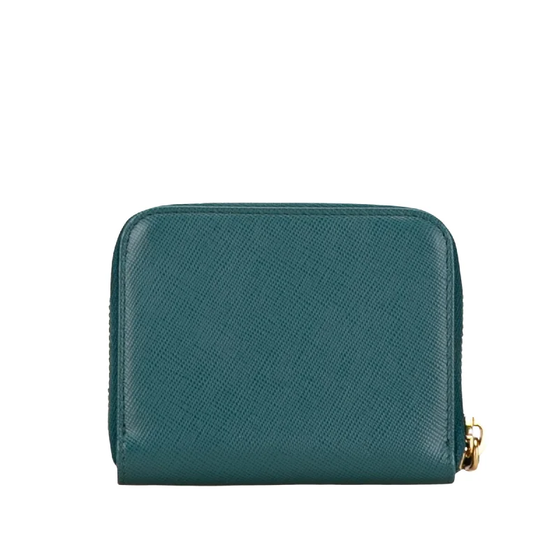 Prada Cleo bags with a snakeskin - effect panel for a bold and trendy lookPRADA Saffiano Wallet