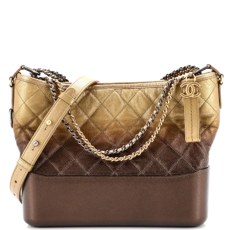 Prada bags with a chain - link trim and a leather body for a modern and stylish edgeGabrielle Hobo Quilted Ombre Goatskin Medium