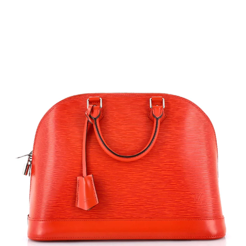 Prada Galleria bags with a structured silhouette for a professional lookAlma Handbag Epi Leather MM