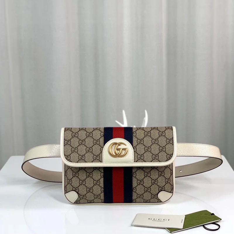 Women Gucci bags with a chain - link trim and a leather bodyWF - Gucci Bags - 12889