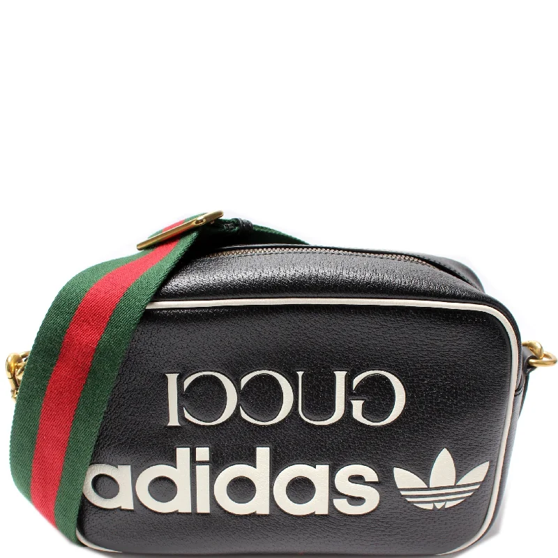 Ladies Gucci handbags with a detachable coin purse inside702427 Gucci X Adidas Messenger