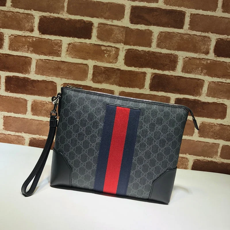 Women Gucci bags with a chain - link trim and a leather bodyWF - Gucci Bags - 1436