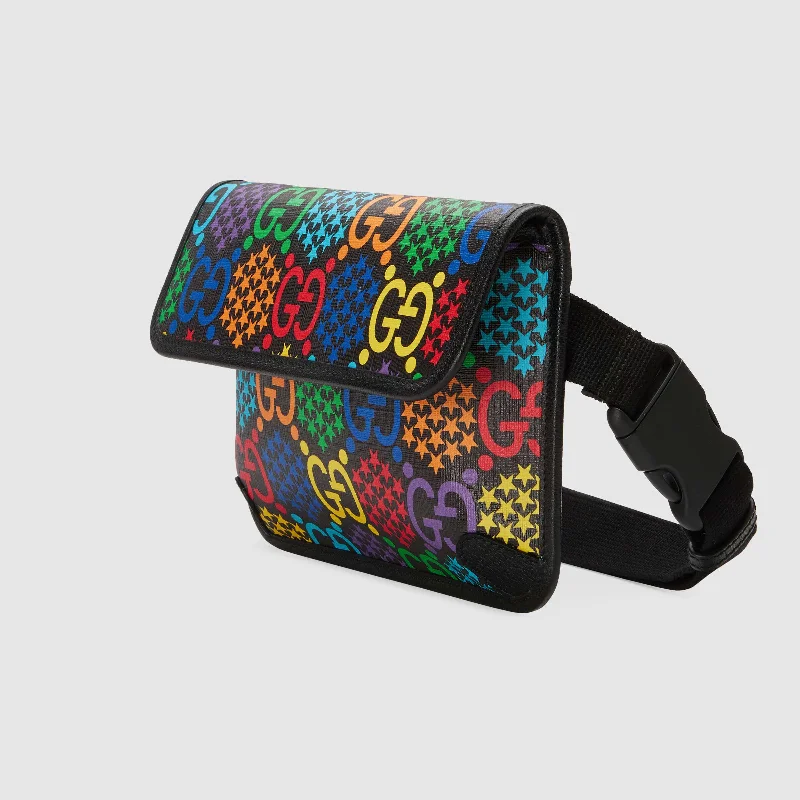 Gucci Marmont bags for women with a contrast - colored interiorGucci GG Psychedelic Belt Bag