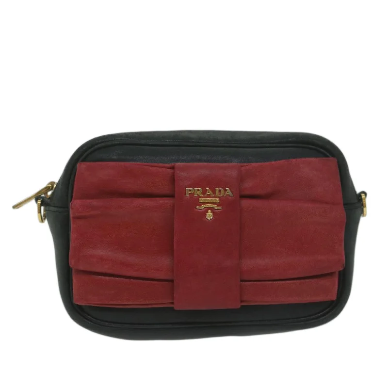 Prada crossbody bags with a printed floral pattern for a feminine touchPRADA Ribbon Clutch Bag