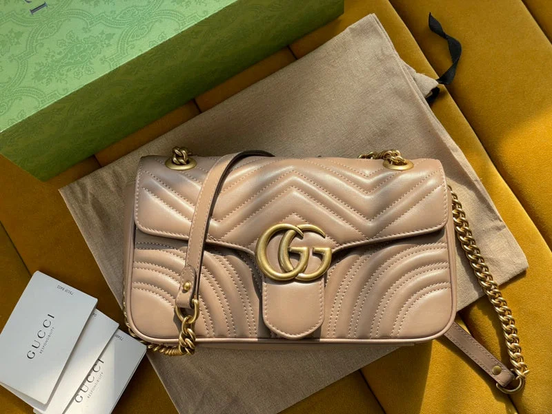 Women Gucci bags with a zip - around closure for securityWF - Gucci Bags - 12833