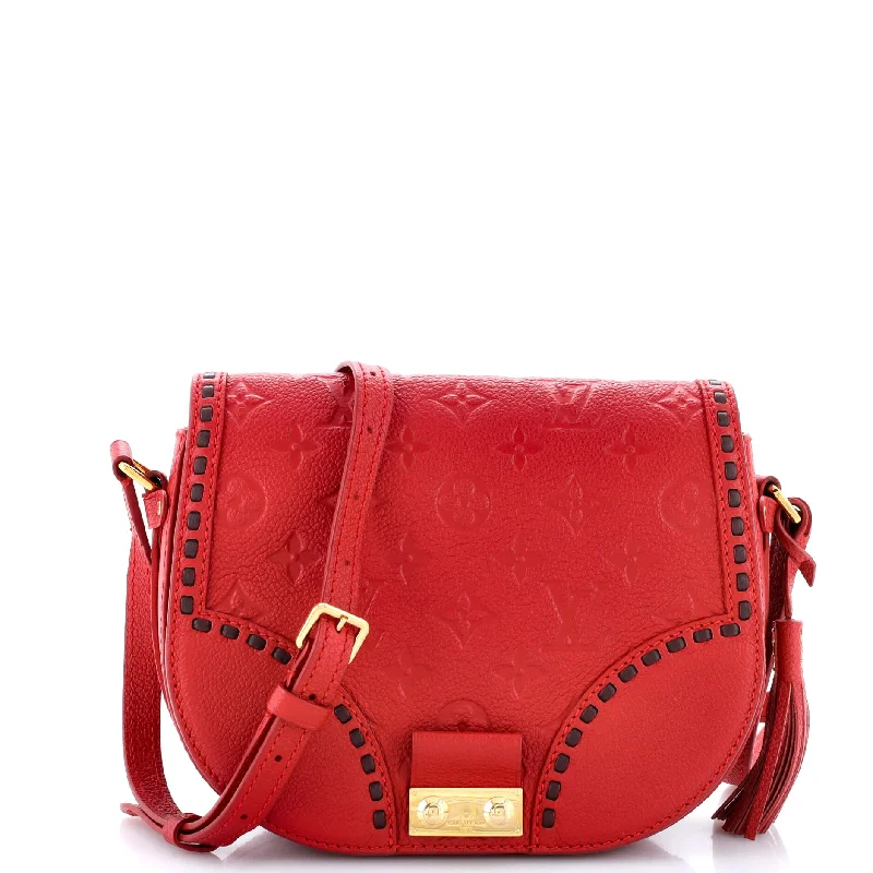 Ladies Prada shoulder bags with a wide - width strap for enhanced comfortJunot Handbag Monogram Empreinte Leather