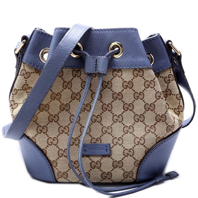 Women Gucci backpacks with a luxurious leather finishGucci Canvas Bucket Bag 388704