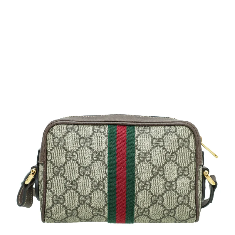 Gucci tote bags for women with a printed Gucci logoGucci Bicolor GG Ophidia Supreme Mini Bag