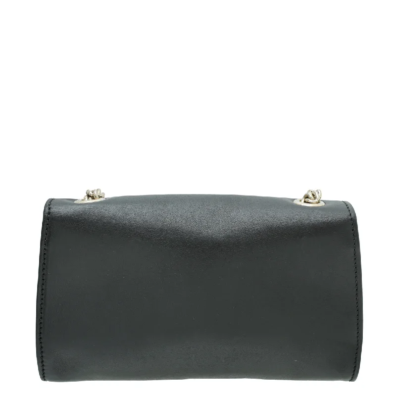 Women Gucci Sylvie bags with a detachable ribbon detailGucci Black Emily Small Chain Small Bag