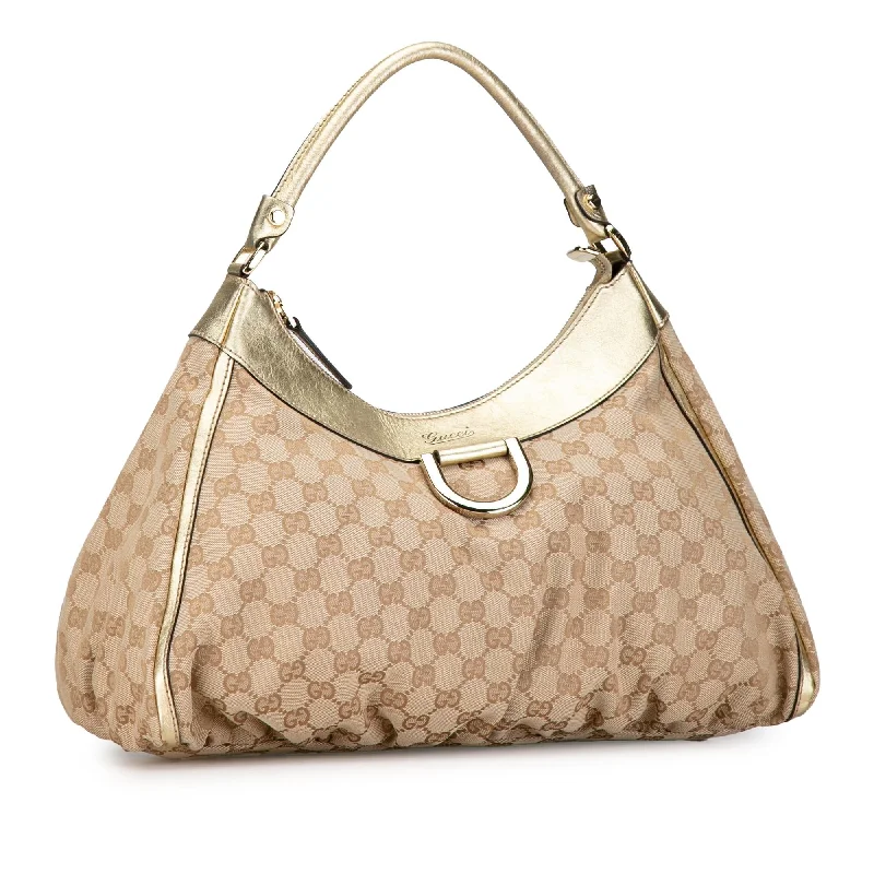 Women Gucci bags with a detachable mobile phone holderGucci GG Canvas Abbey D-Ring Shoulder Bag 8LojzO)