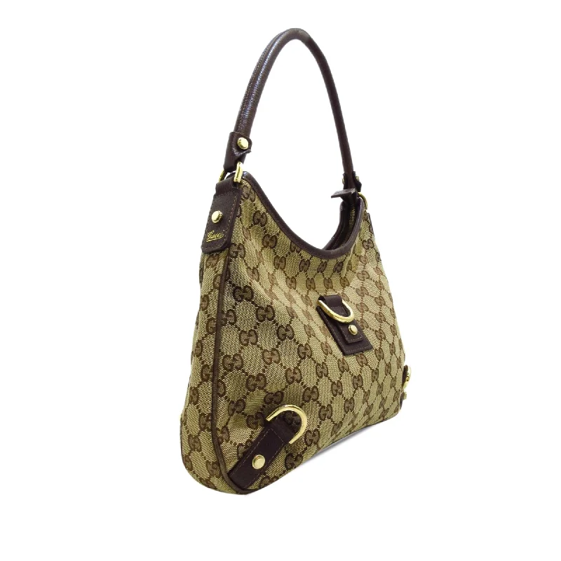 Ladies Gucci shoulder bags with a single - handle designGucci GG Canvas Abbey D-Ring Shoulder Bag (dNO3B4)