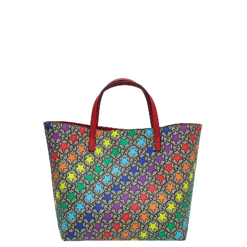 Gucci tote bags for women with a printed Gucci logoGucci Multicolor GG Supreme Stars Children's Tote Bag