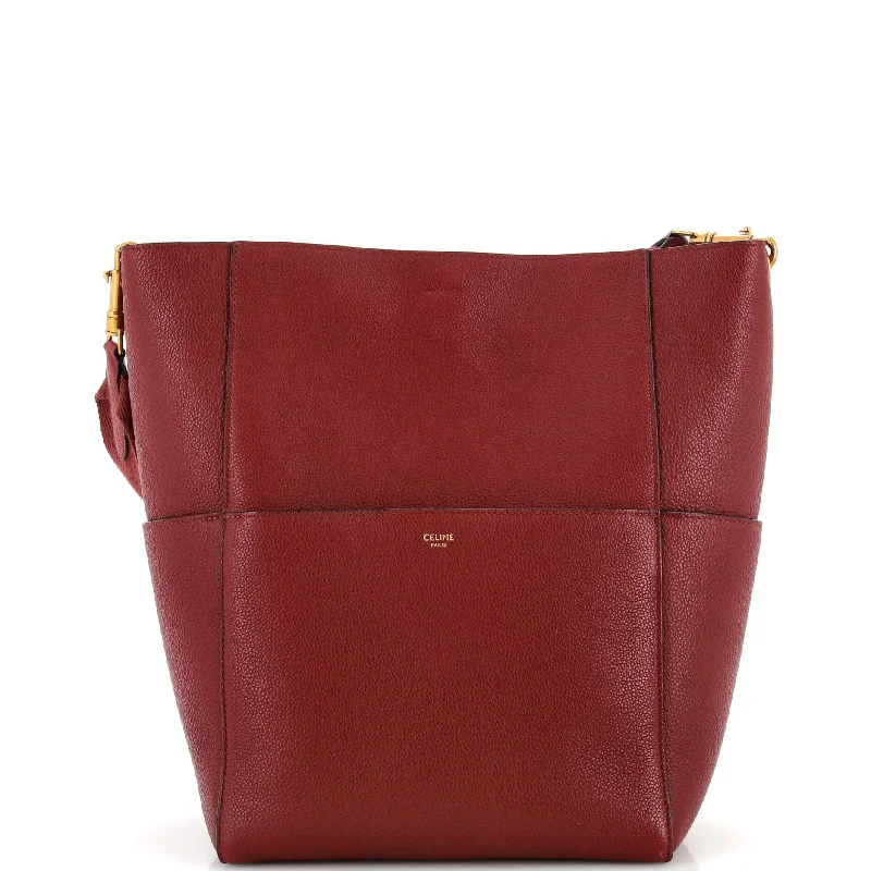 Ladies Prada Galleria bags with a textured leather surface for a more tactile lookSangle Seau Bag Calfskin Large