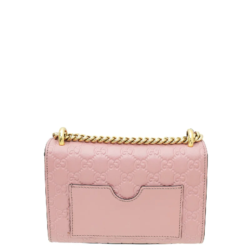 Ladies Gucci Dionysus bags with a chain - link shoulder strapGucci Pink GG Guccissima Padlock Small Bag