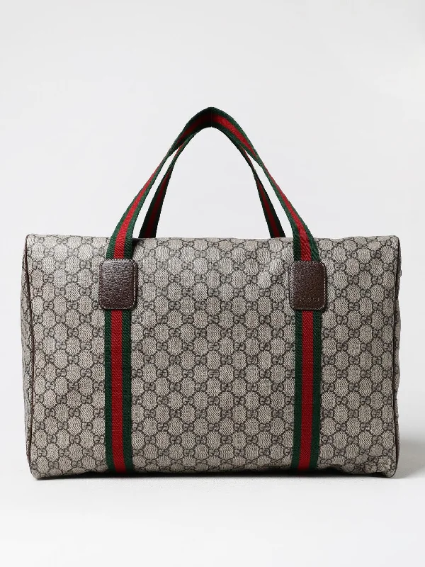 Gucci handbags for women with a back - zip pocketGucci Travel Bag Men Beige Men