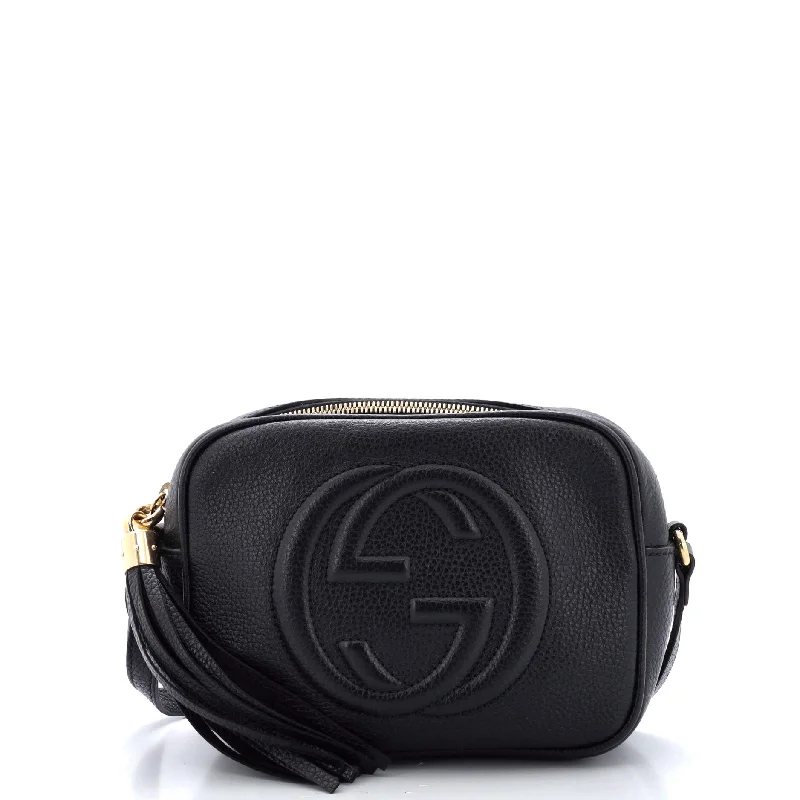 Ladies Prada shoulder bags with a single - handle design for simplicitySoho Disco Crossbody Bag Leather Small