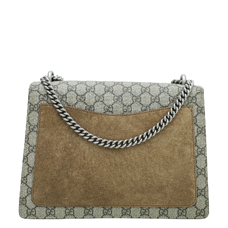 Gucci handbags for women with a metal - framed claspGucci Bicolor GG Supreme Dionysus Medium Bag