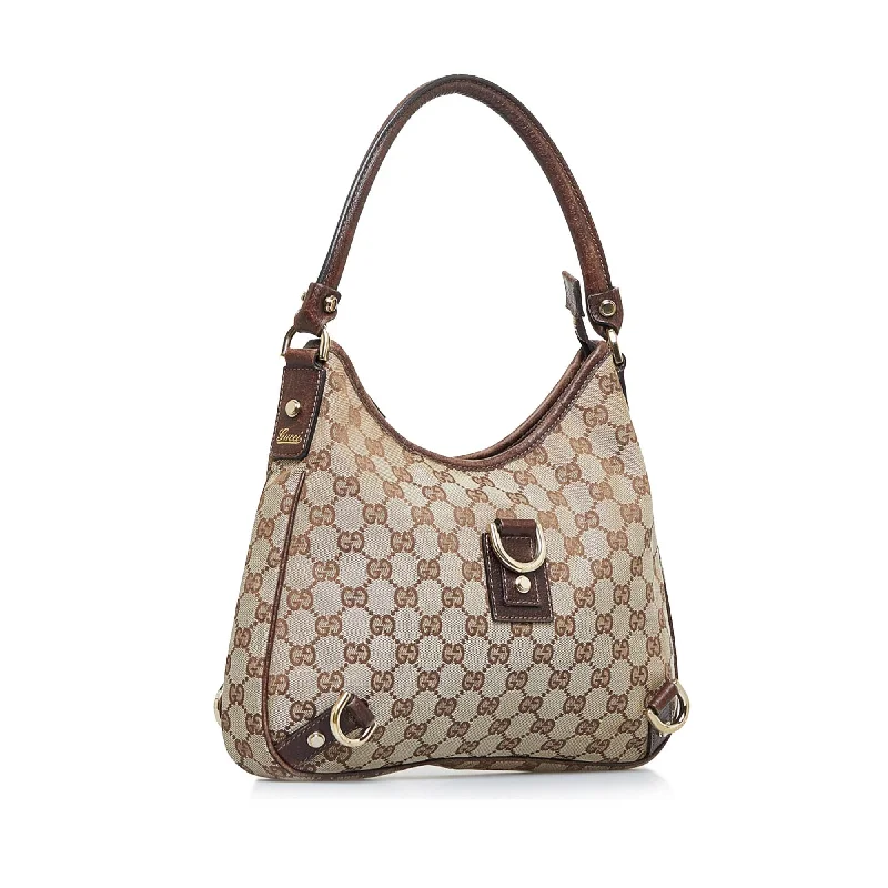 Gucci handbags for women with a back - zip pocketGucci GG Canvas Abbey D-Ring Shoulder Bag (Kzprwn)