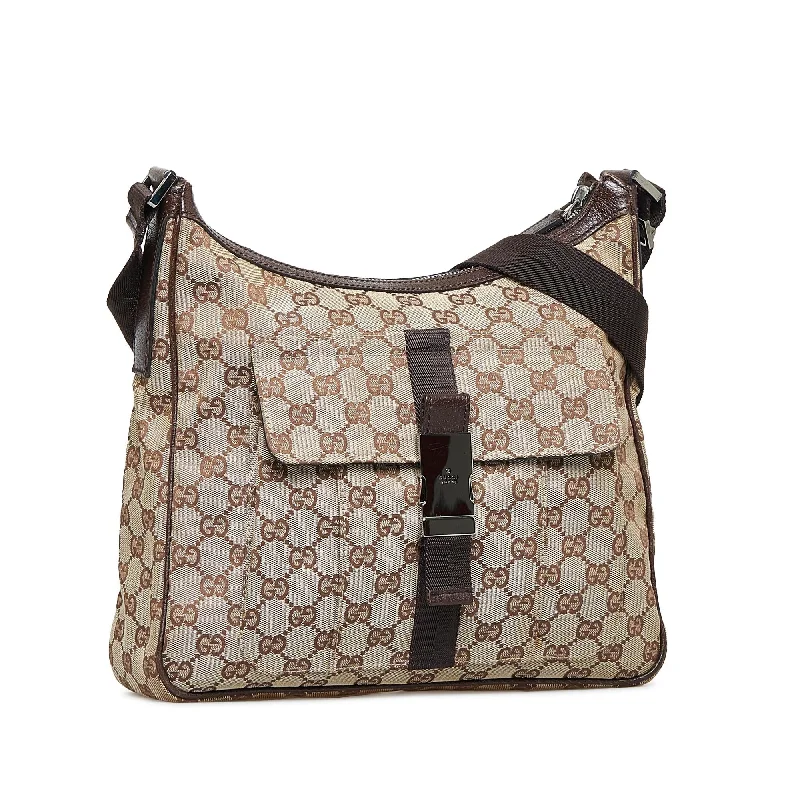 Gucci backpacks for women with a sleek silhouetteGucci GG Canvas Crossbody (woM325)