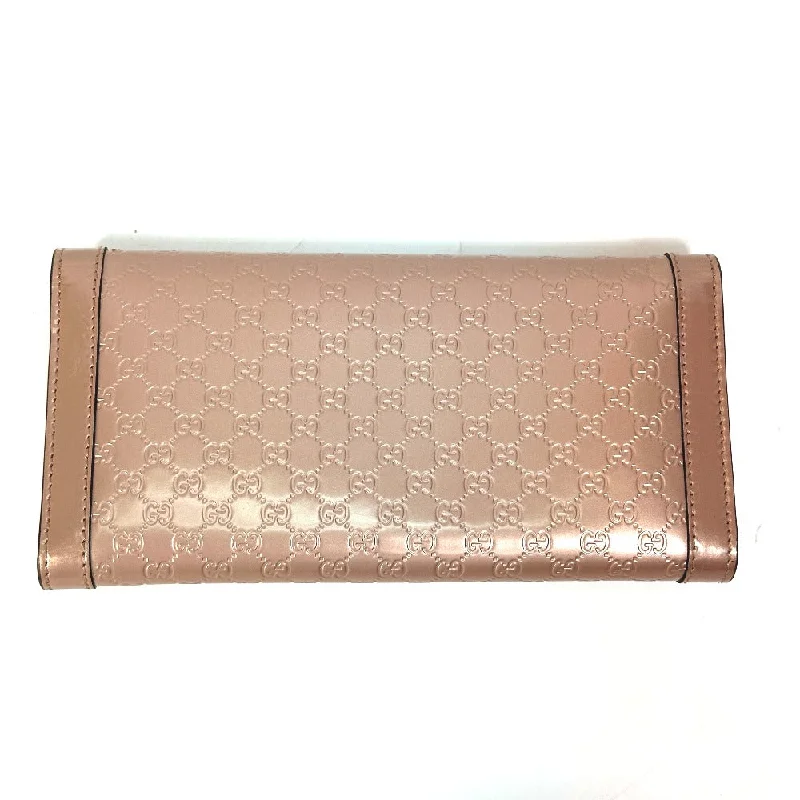 Women Gucci Sylvie bags with a crystal - embellished web stripeGUCCI Trifold wallet 294977 enamel pink GG Women Secondhand