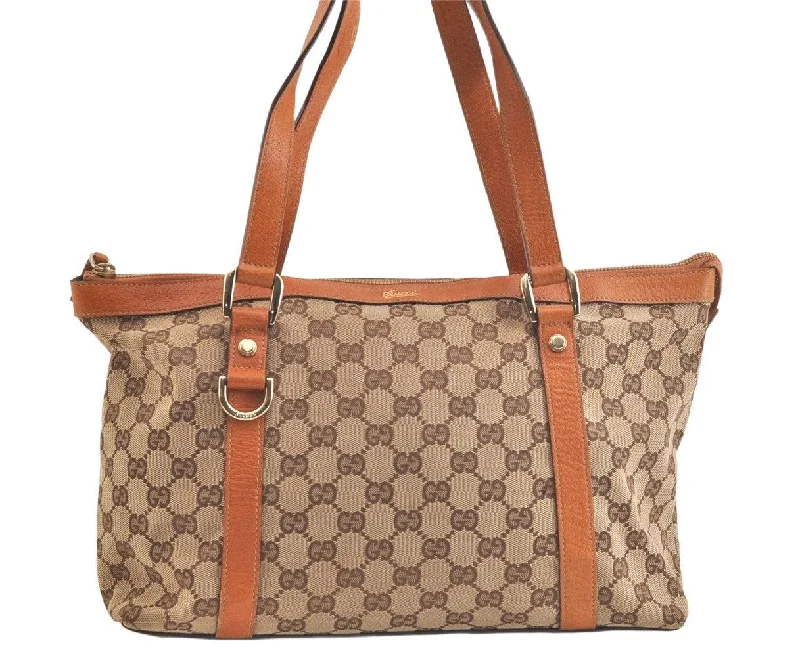 Gucci Dionysus bags for women with tiger - head claspsAuthentic GUCCI Abbey Shoulder Tote Bag GG Canvas Leather 141470 Brown 3863K