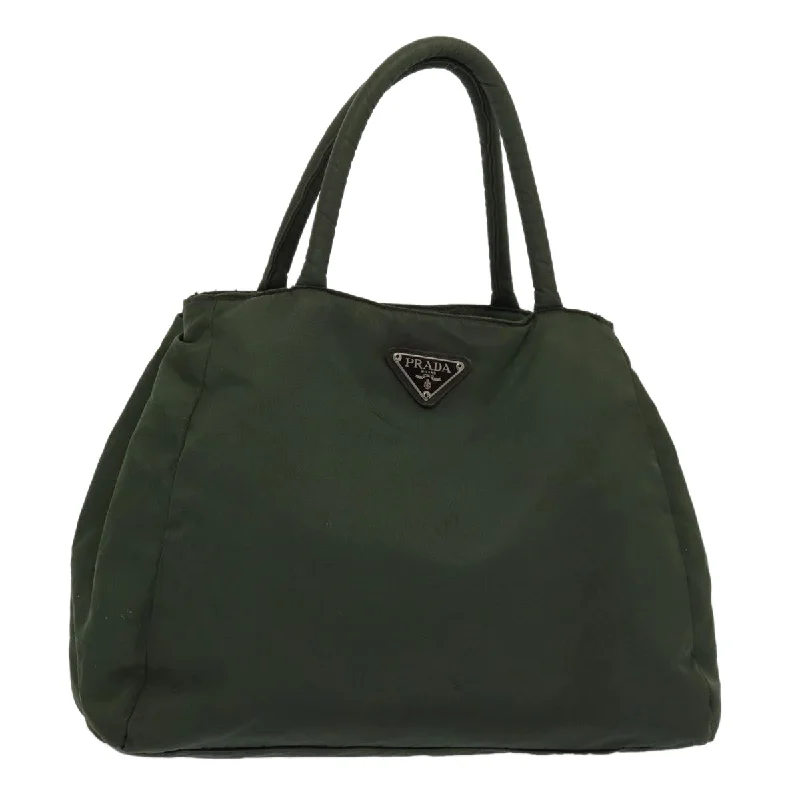 Prada bags with a back - zip pocket for storing valuables securelyPRADA Tessuto Handbag