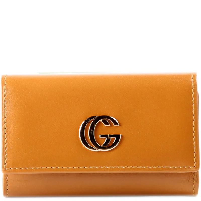 Women Gucci Sylvie bags with a leather - wrapped handleGucci Key Case Smooth Leather 033.0416