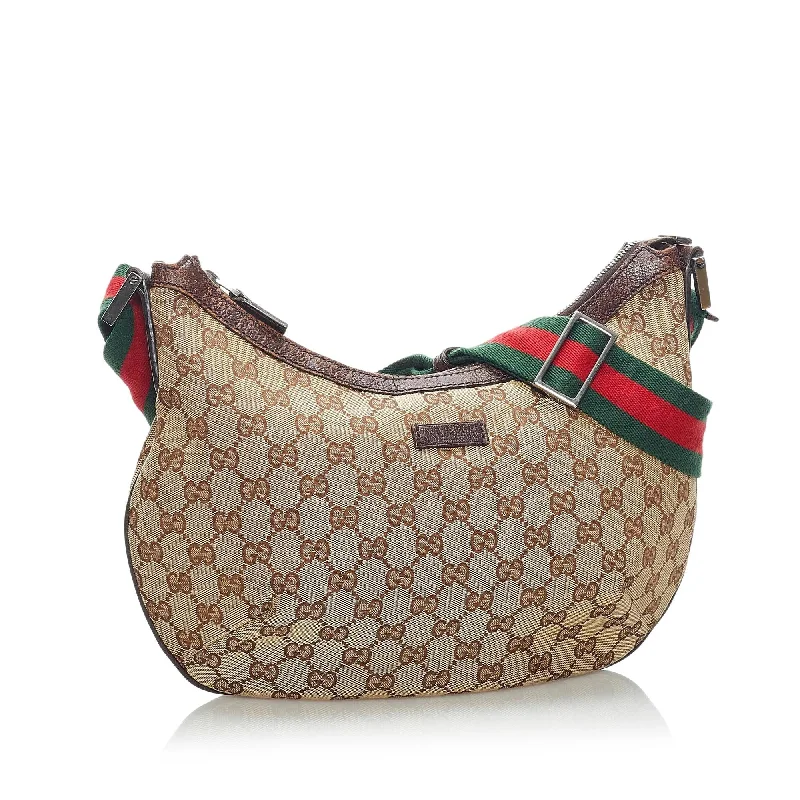 Gucci crossbody bags for women with adjustable leather strapsGucci GG Canvas Crossbody Bag (34102)