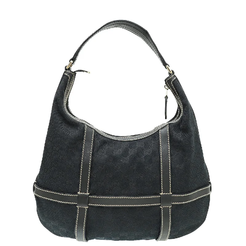 Gucci backpacks for women with a sleek silhouetteGucci Black GG Royal Hobo Bag