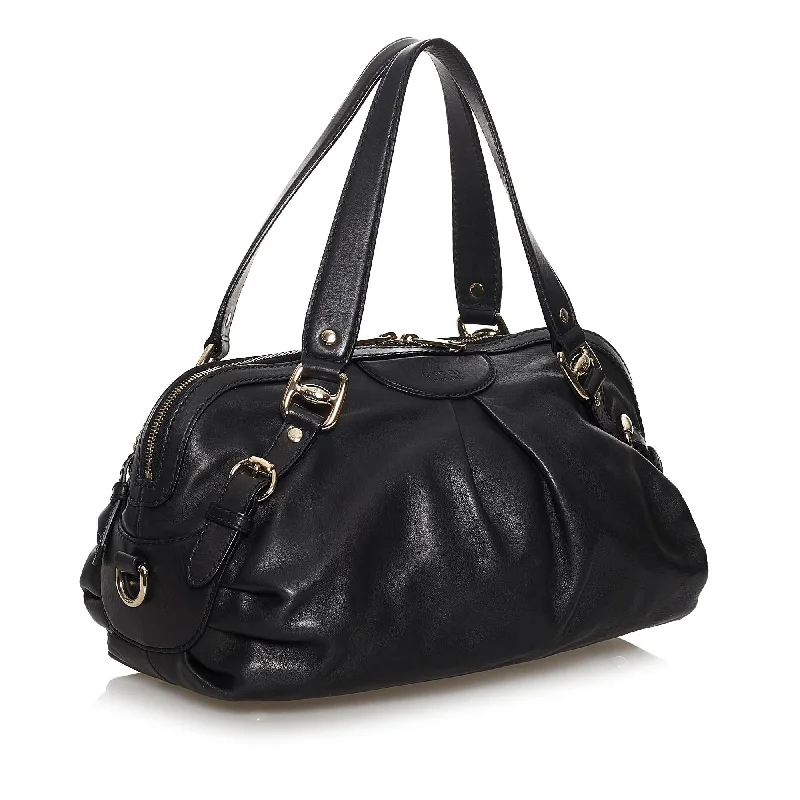 Gucci tote bags for women with a spacious interiorGucci Vintage Leather Satchel (SHG-37216)