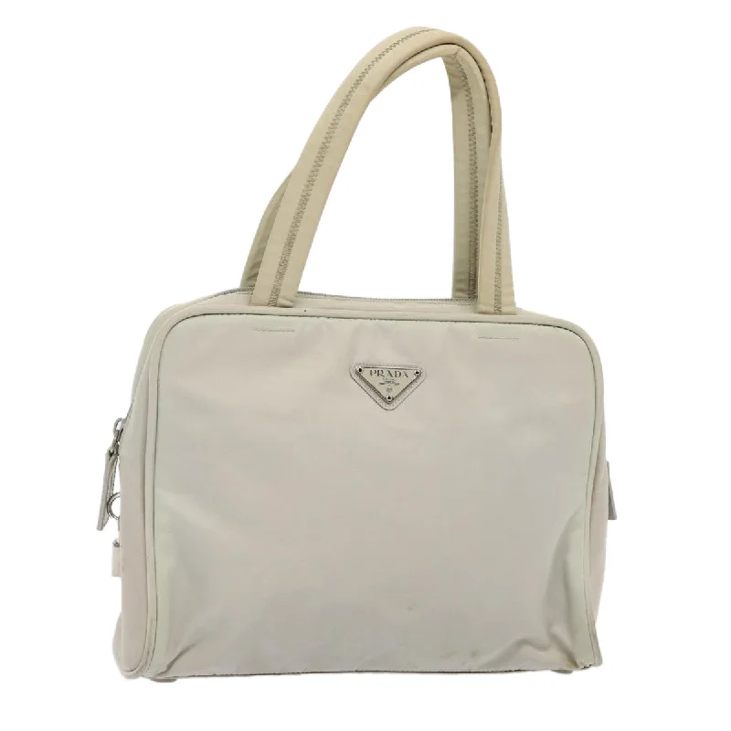 Ladies Prada Re - Edizione 2005 bags with a star - shaped charm for a playful touchPRADA Hand Bag Nylon Gray Auth bs16502