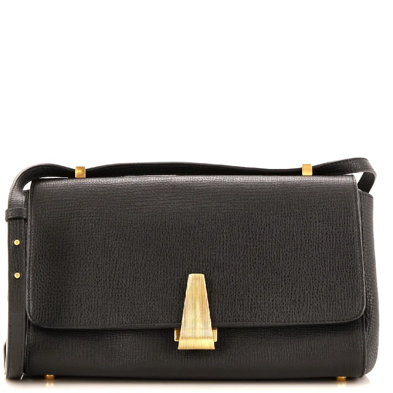 Ladies Prada shoulder bags with a tassel - adorned zipper for added charmBV Angle Bag Leather Large