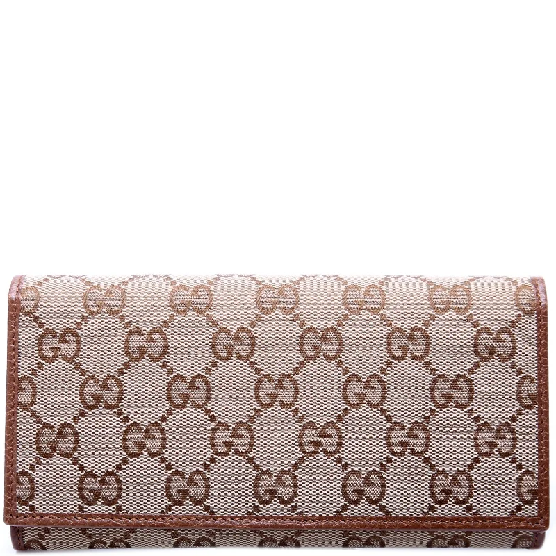 Gucci Marmont bags for women with a contrast - colored interiorGucci Canvas Long Wallet 346058