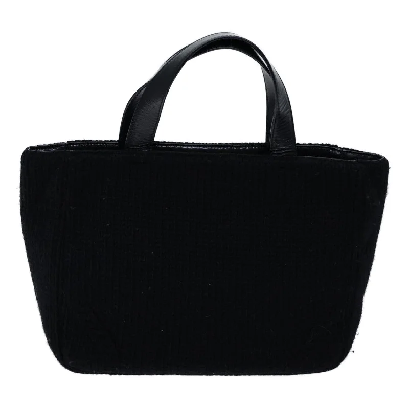 Ladies Prada shoulder bags with a single - handle design for simplicityPRADA Hand Bag Wool Black  bs13809