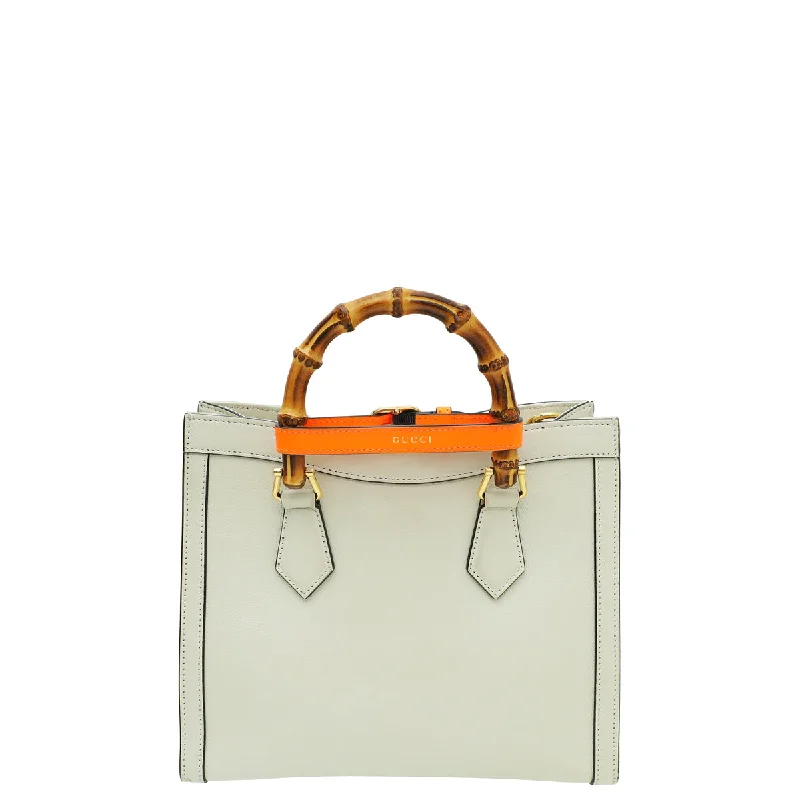 Small - sized Women Gucci shoulder bags for evening outingsGucci Off White Diana Tote Small Bag