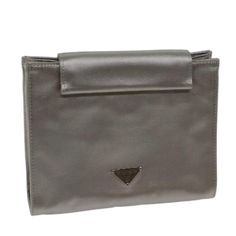 Prada handbags with a metal - framed clasp for durability and stylePRADA Clutch Bag