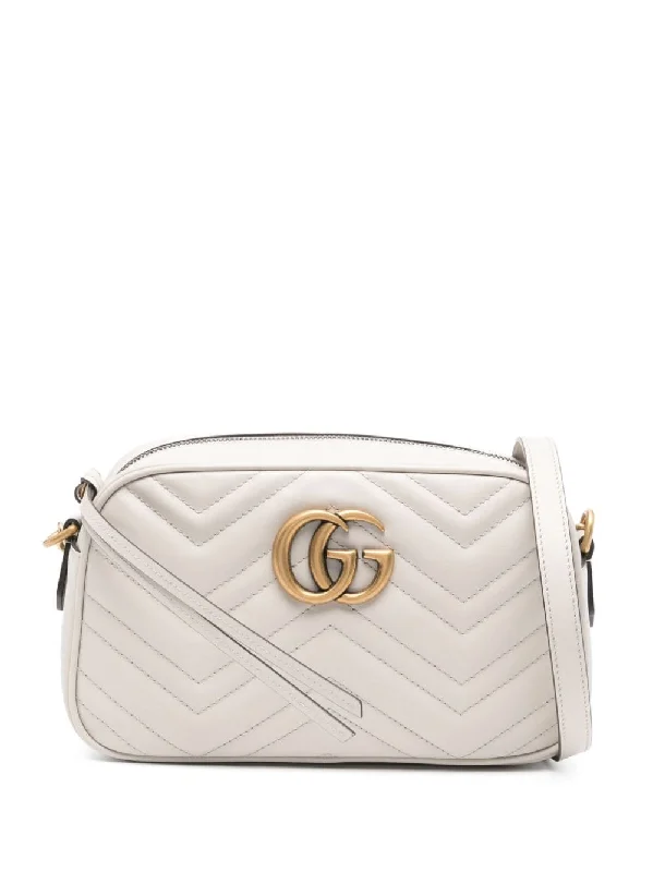 Gucci Marmont bags for women with a contrast - colored interiorGucci Women Gg Marmont Small Leather Shoulder Bag