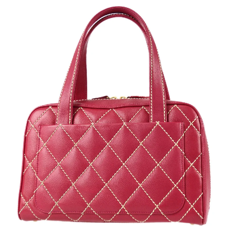 Chanel Colorful Handbag for Spring OutfitsChanel Wild Stitch Handbag Pink Calfskin