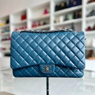 Chanel Colorful Handbag for Spring OutfitsClassic Flap Maxi 33cm Double Flap Lambskin SHW No 17