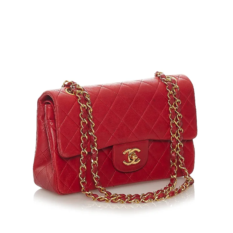 Chanel New Arrival Handbag with Gold HardwareChanel Classic Small Lambskin Leather Single Flap Bag (28011)