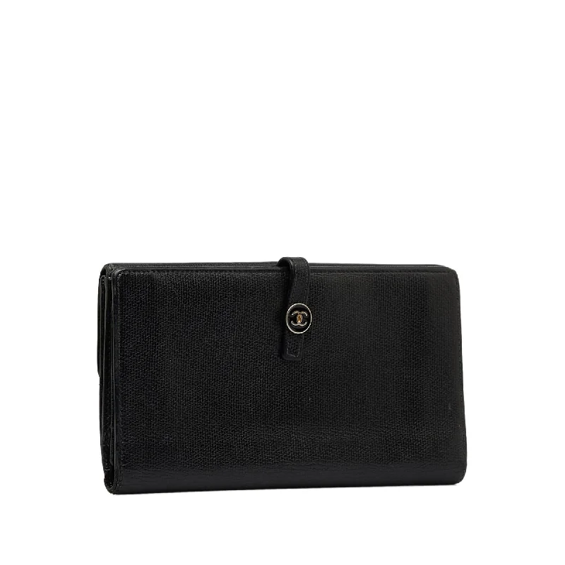 Chanel Designer Handbag with Unique DesignChanel Coco Button Leather Long Wallet (Usp4W4)