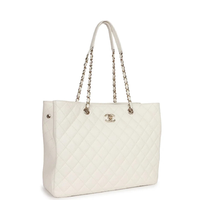 Chanel Small Crossbody Bag for TravelChanel Large Classic Timeless Tote White Caviar Light Gold Hardware