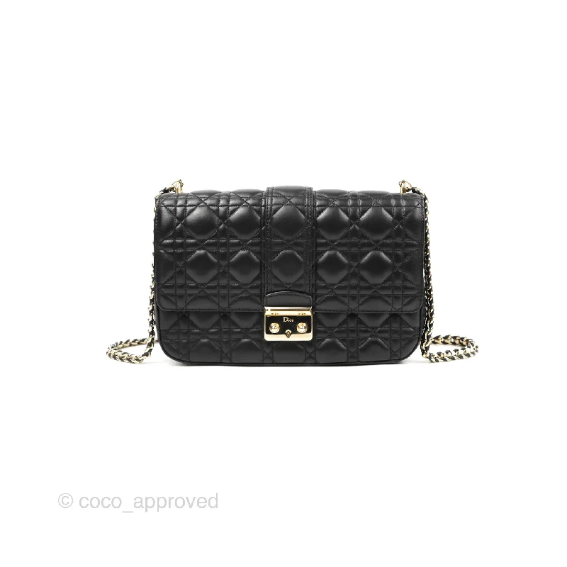 Chanel Small Crossbody Bag for TravelChanel Medium Miss Dior Flap Bag Black Cannage Lambskin Gold Hardware