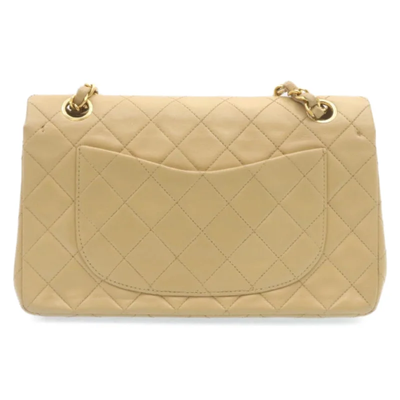 Chanel Limited Edition Handbag for CollectorsCHANEL Classic Matelasse23 Chain Flap Shoulder Bag Lamb Skin Beige Auth 28468