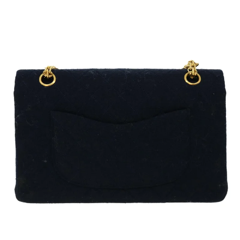 Chanel New Arrival Handbag with Gold HardwareCHANEL Matelasse 25 Shoulder Bag cotton Black CC Auth 33162