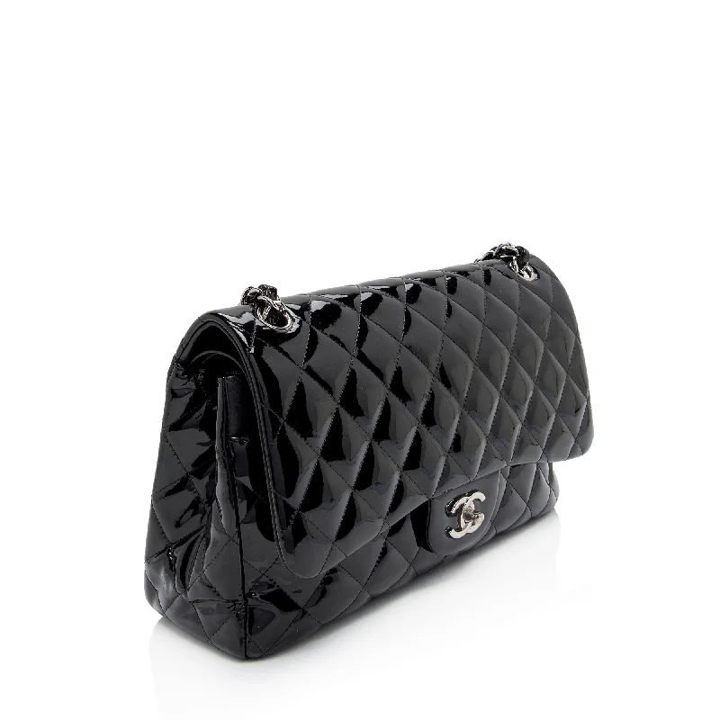 Chanel Luxury Handbag for High - End EventsChanel Patent Leather Classic Jumbo Double Flap Bag (zuaFhW)