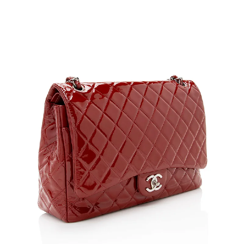 Chanel Medium Tote Bag for Office LadiesChanel Patent Leather Classic Maxi Double Flap Bag (19647)