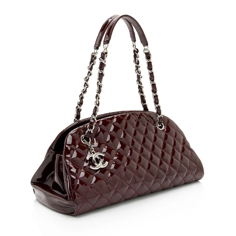 Chanel Chain Strap Handbag for Everyday UseChanel Patent Leather Just Mademoiselle Bowler Bag (HKPpy4)